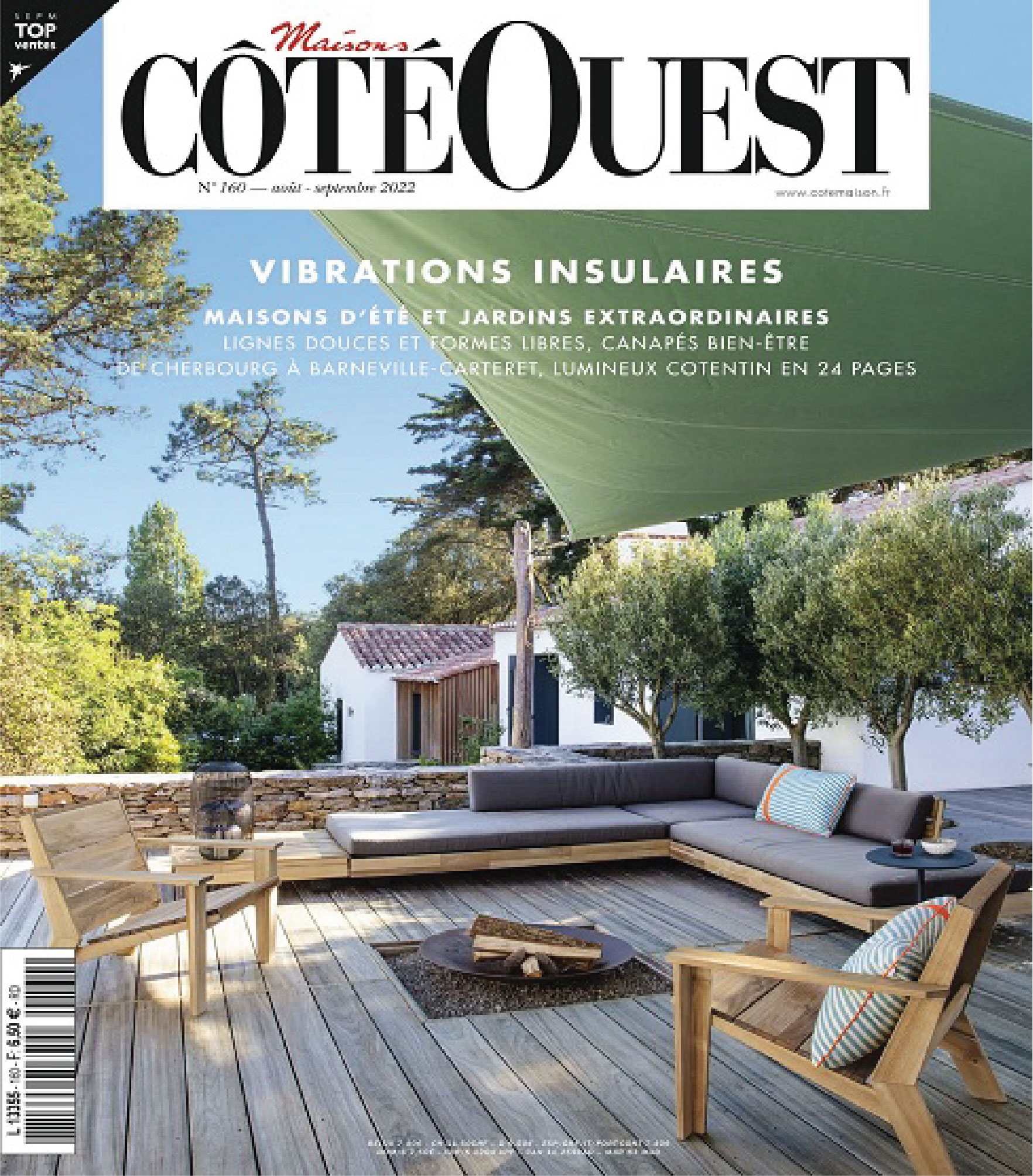 couverture de du magazine maisons coté ouest aout septembre 2022