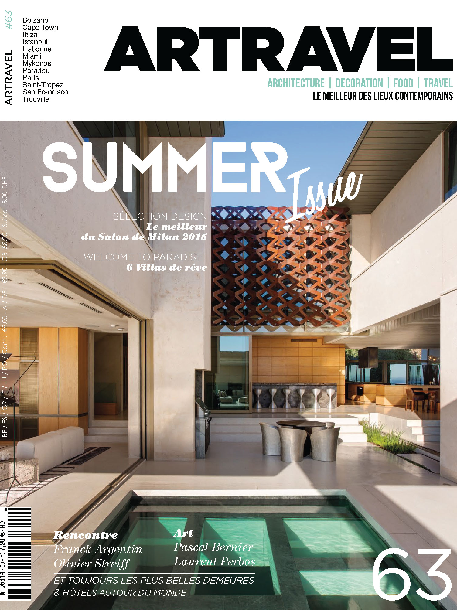 cover of the magazine artravel june 2015