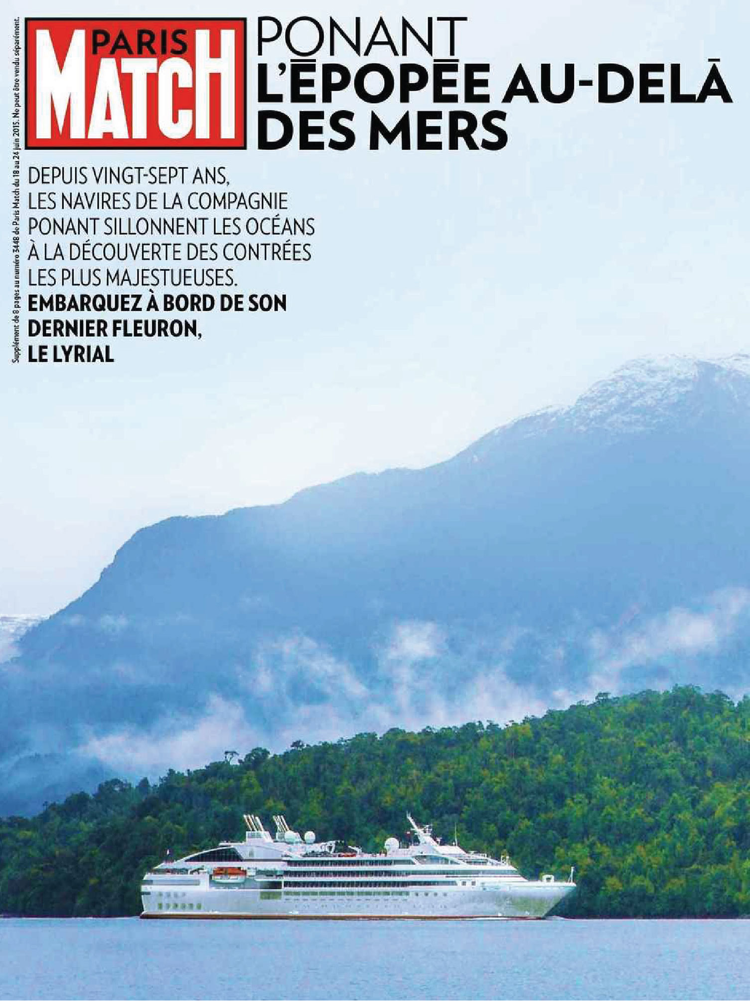 cover of the magazine paris match june 2015