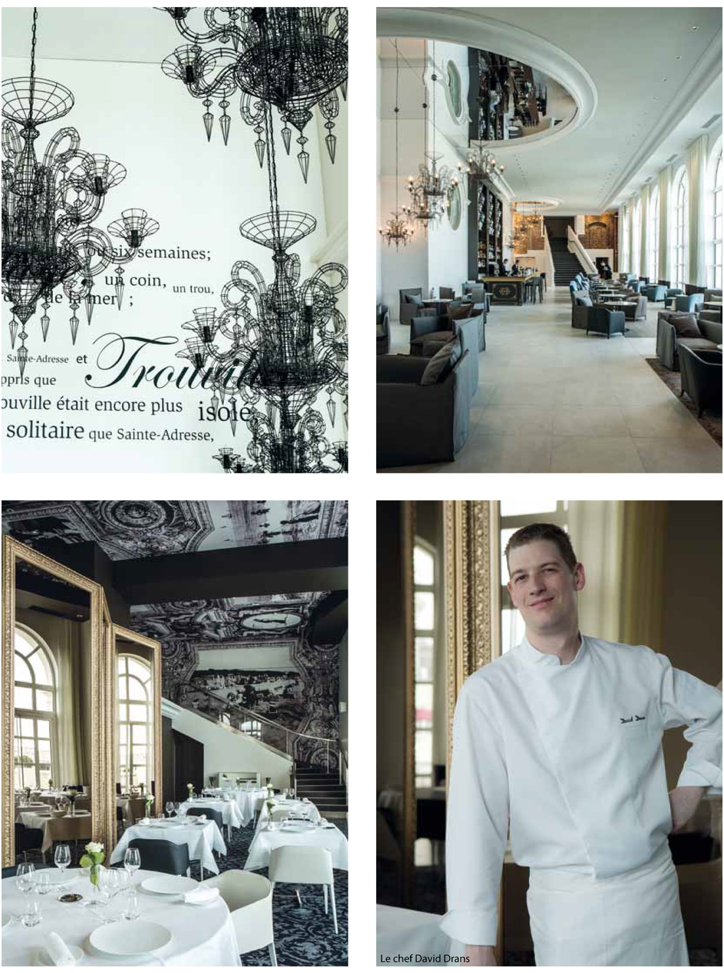 article on the marine cures of trouville in the magazine voyage de luxe, 5 star luxury hotel thalasso and spa by the interior design studio jean-philippe nuel