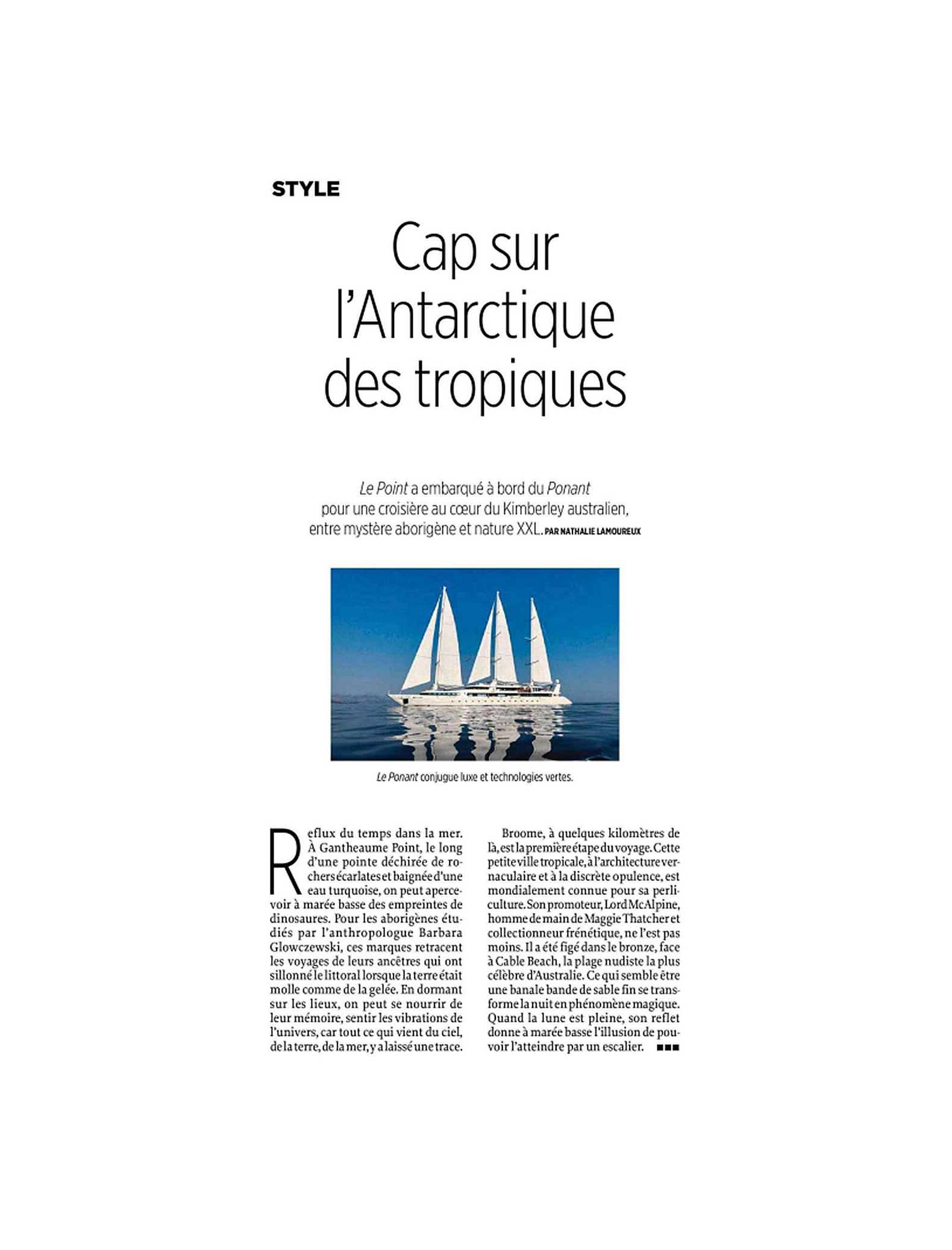 Article by Le Point
