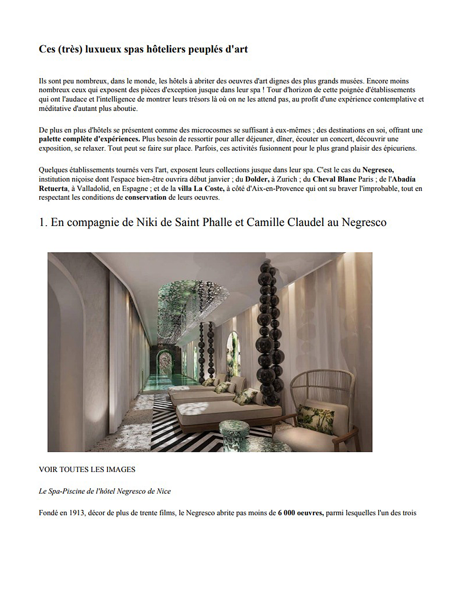 Article Beaux Arts